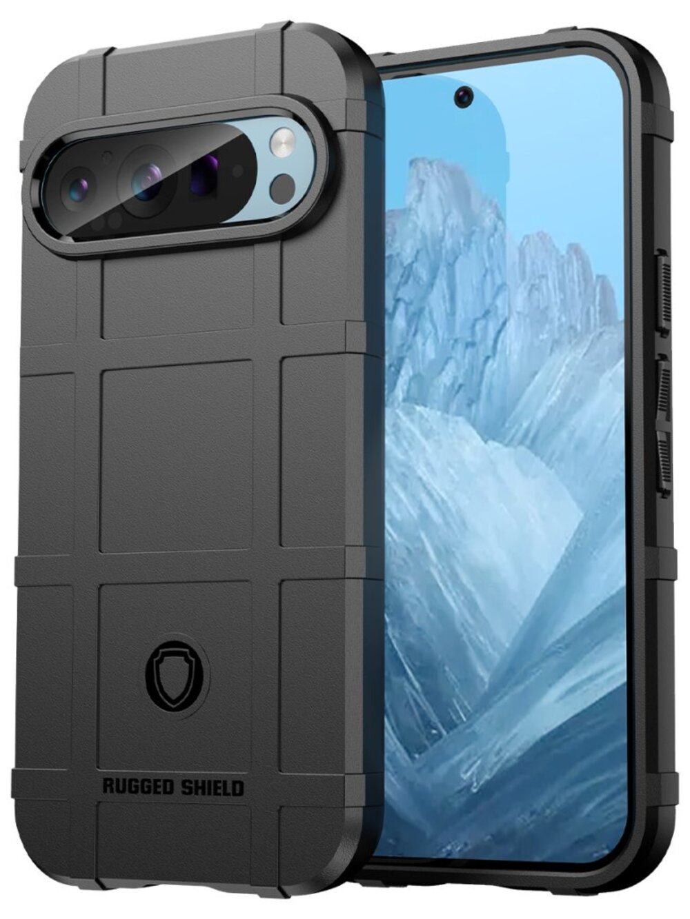 Google Pixel 9/9 Pro Rugged Shield Frosted Case Shockproof Rugged Armor